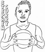 Curry Coloring Pages Stephen Steph Basketball Printable Player Via Drawing sketch template