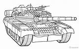 Coloring Pages Russia Boys Tank Popular Russian Raskraski Weapons Coloringhome Tanks sketch template