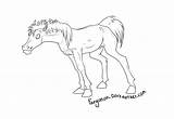 Horse Derpy Lineart Deviantart sketch template
