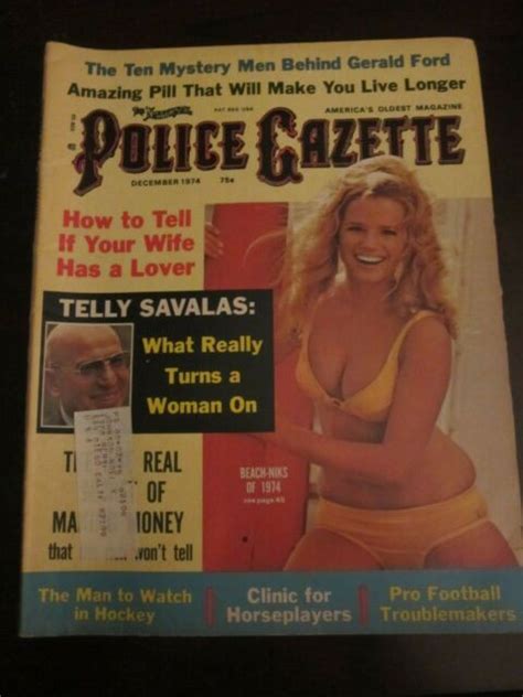 Police Gazette Magazine December 1974 Beach Niks Telly Savalas Ebay