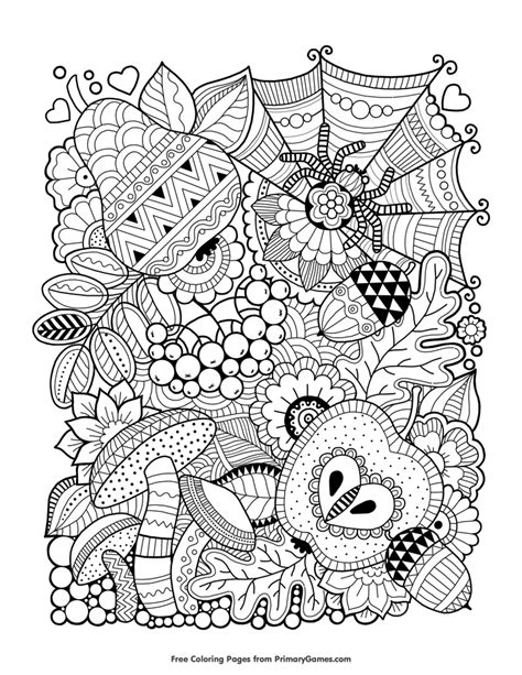 fall mandala coloring sheet hannah thomas coloring pages