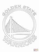 Basketball Warriors Golden Coloring State Pages Logo Para Colorings Artículo Colorear Kids sketch template