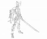 Borderlands Characters Zer0 Coloring Pages Character sketch template