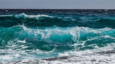 wallpaper  blue sea wave shore water full hd hdtv fhd p wallpaper