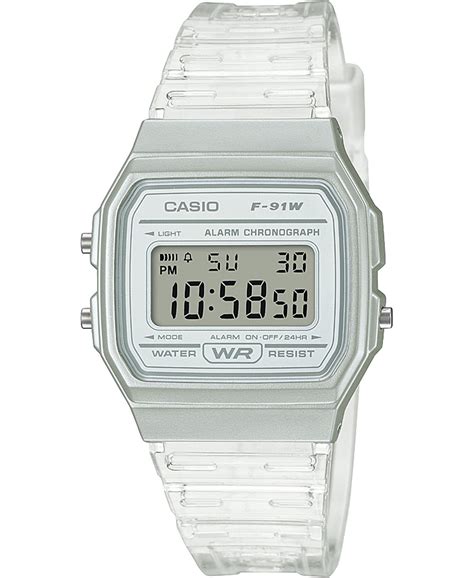 casio casio fws  unisex classic jelly clear alarm chronograph digital  walmartcom