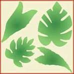 jungle leaves template bing images leaf stencil tropical leaves