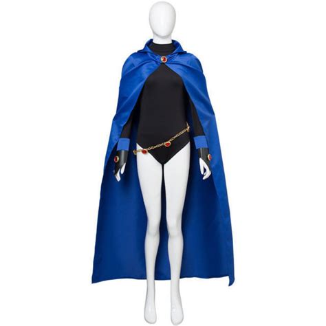 Teen Titans Raven Cosplay Costume Outfit Suit Halloween
