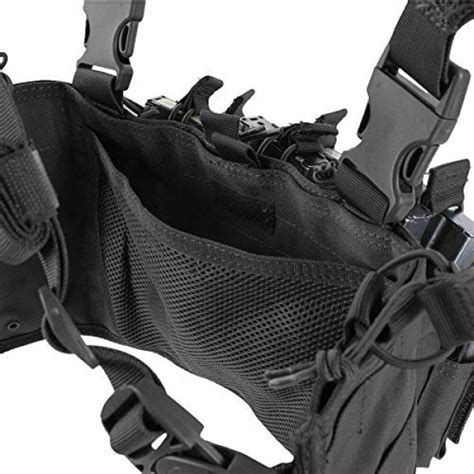 Atg Tactical Recon Rifle Pistol Magazine Pouches Chest Rig Black