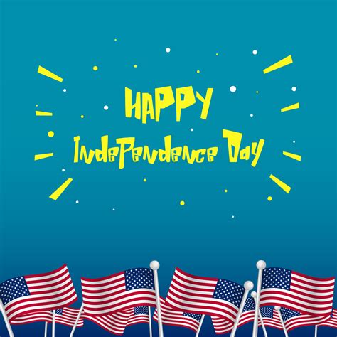 july independence day greeting illustration  social media