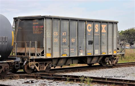 csxt  open hopper car csx railroad flickr