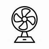 Fan Icon Pedestal Charging Electric Vector Line Icons Vecteezy sketch template