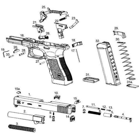 pin   firearms gunsmithing nomenclature specs diagrams  part list