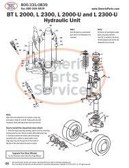 crown pth hydraulic unit generic parts service