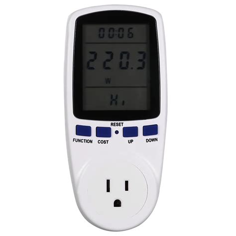 pin  plug energy meter power meter watt voltage measuring outlet socket watt voltage current