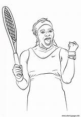 Serena Williams Coloring Pages Printable Clipart Sheets Drawing Girl Month History African American Tennis Supercoloring Colouring Color Print Celebrate Power sketch template