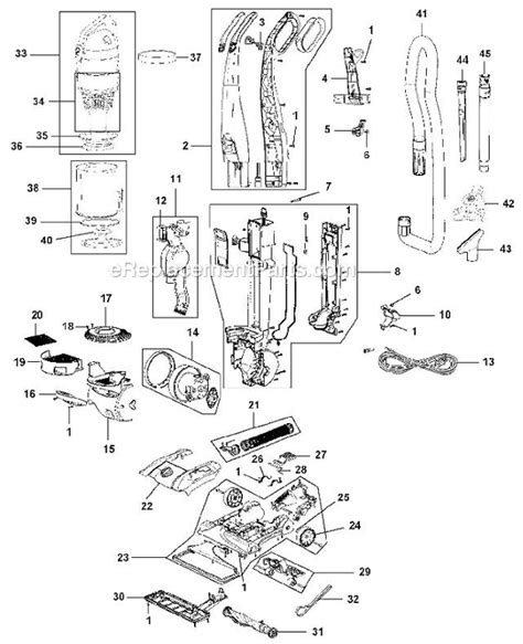 hoover uh parts list  diagram ereplacementpartscom