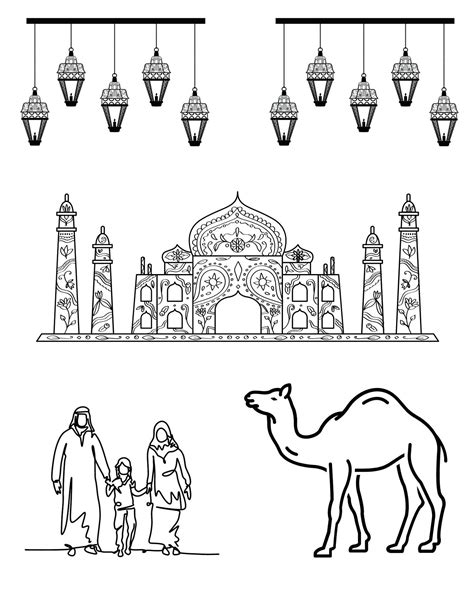 ramadan coloring pages etsy