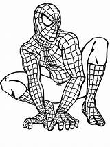 Coloring Pages Spider Man Spectacular Spiderman Printable Kids Colouring Popular sketch template