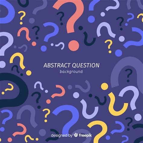 premium vector flat abstract question background template