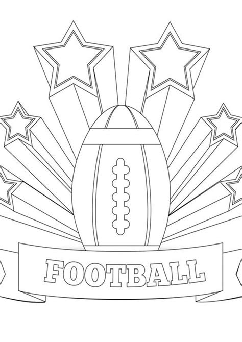 printable coloring pages football