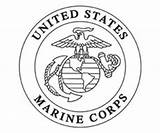 Marine Corps Logo Marines Emblem Usmc Vector Drawing Military Clip Coloring Insignia Burning Wood Corp Symbol United Logos States Patterns sketch template