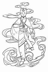 Avatar Iroh Airbender Last Coloring Uncle sketch template