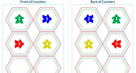 custom shaped tokens boards cards print play