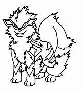 Arcanine Template Pokemon Coloring Pages sketch template