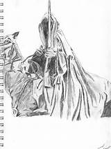 Lord Rings Nazgul Rider Artwork Trevorshp sketch template