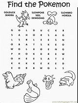 Pokemon Word Coloring Printable Pages Searches Kids Printables Search Activities Activity Party Coloringpages101 Sheets Birthday Color Print Cartoons Craft Board sketch template
