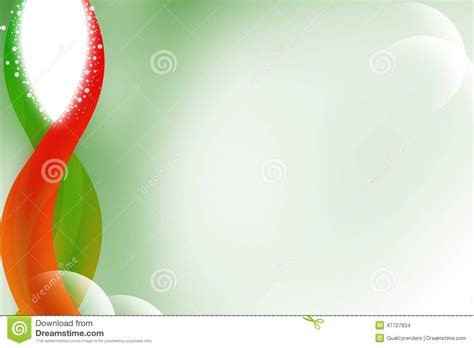 stock images green  red wave left side abstract