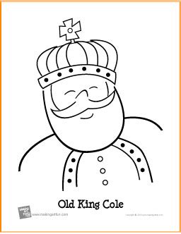 king cole  printable coloring page