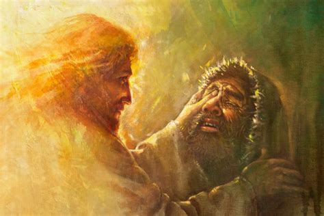 jesus heals  blind man  bethsaida christorg