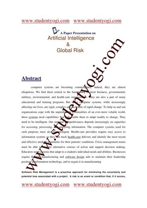 paper   artificial intelligence  global risk paper