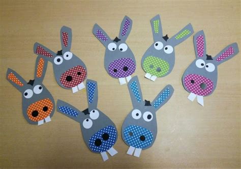 paper donkey craft animal crafts  kids preschool crafts animal