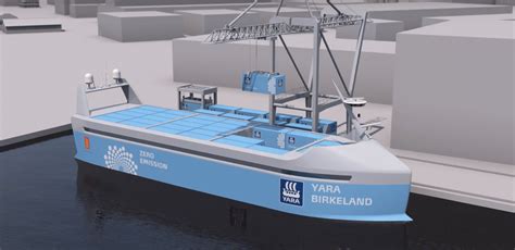 electric  autonomous cargo ship  planned  operation   electrek