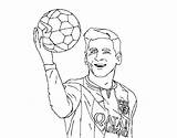 Messi Lionel Coloring Pages sketch template