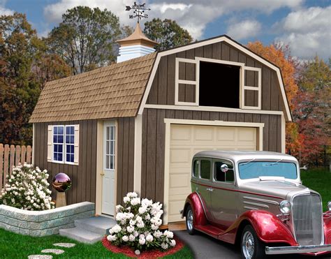 tahoe garage kit wood garage kit   barns