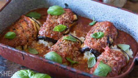 eggplant rollatini with parmesan risotto