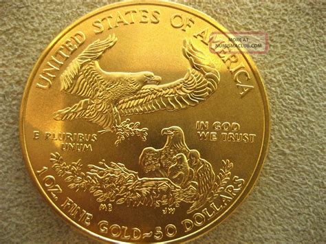 american eagle  oz  fifty dollar gold bullion coin