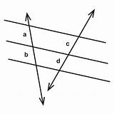 Transversals Blank Parallel Lines sketch template