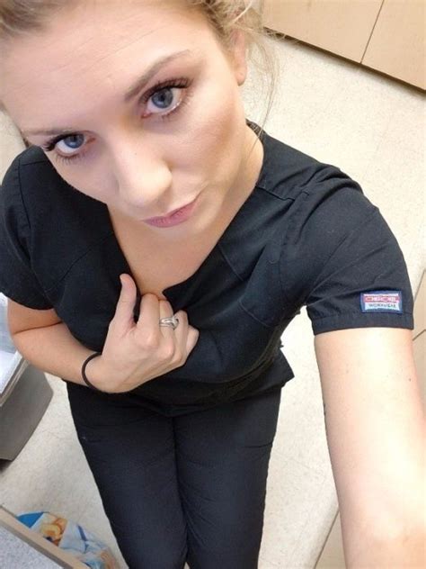 When Hot Girls Get Bored At Work They Start Taking Selfies