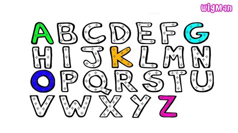 abcdefghijklmnopqrstuvwxyz learn letters and colors with