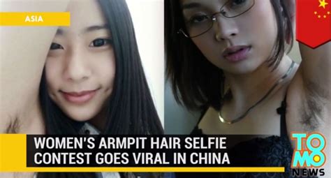 armpit hair selfies for girls now the hottest trend in china dailypedia