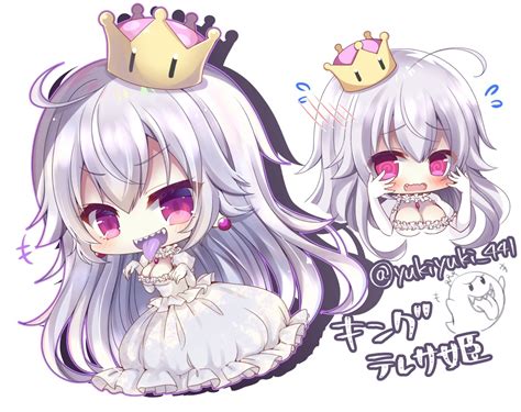 blush breasts cleavage crown dress elbow gloves fang gloves long hair