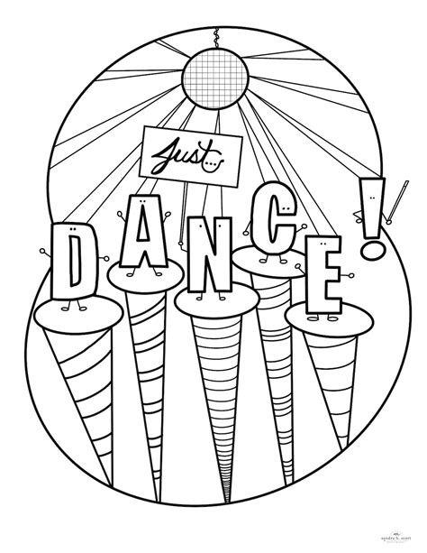 dance printable coloring page inspirational  love etsy uk