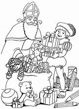Sinterklaas Speelgoed Kleurplaten Kleurplaat Sint Bobo Animaatjes Konijn Pakjes Piet sketch template
