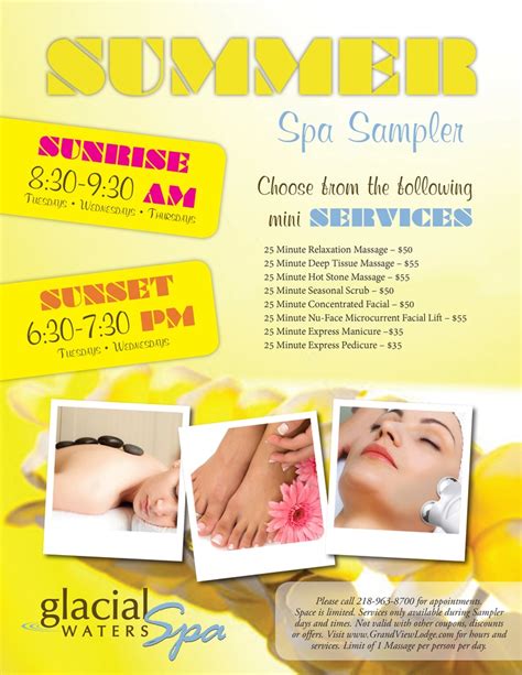 join    summer solstice special  glacial waters spa  grand