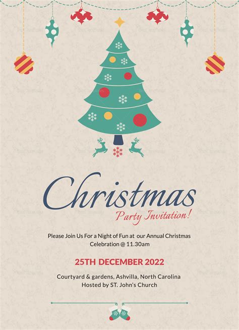 christmas party invitation template christmas party invitations