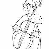 Violonchelo Cello Coloring Pages sketch template
